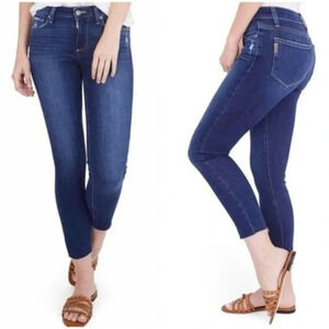 Paige Jeans Kylie Crop Millo Destructed Raw Hem Stretch - Size 31